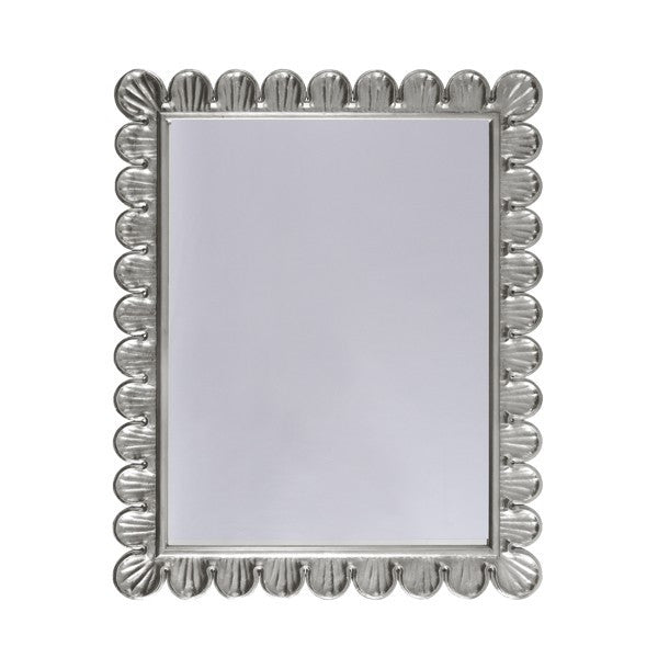 Eliza Scalloped Edge Wall Mirror - Gold Leaf or Silver Leaf