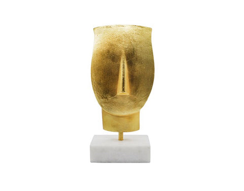 Worlds Away Kai Abstract Gold Leaf Sculpture - Matthew Izzo Home