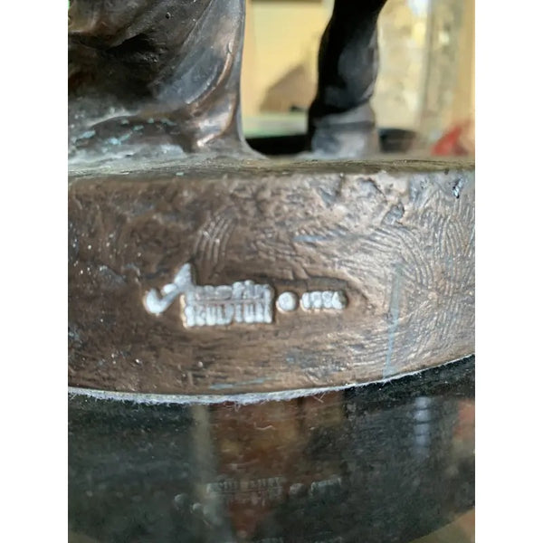 Vintage Plaster Horse Sculpture by Austin