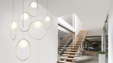 Pablo Designs Bola Halo Modern Multi Light Pendant - Matthew Izzo Home