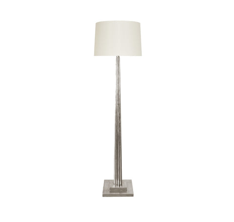 Worlds Away Capone Silver Leaf Floor Lamp - Matthew Izzo Home