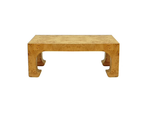 Nicola Light Burl Wood Coffee Table