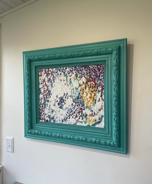 Matthew Izzo Framed Abstract Oil Painting