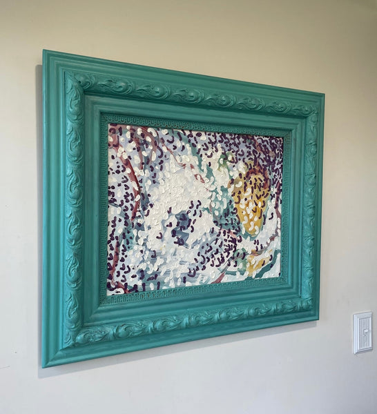 Matthew Izzo Framed Abstract Oil Painting