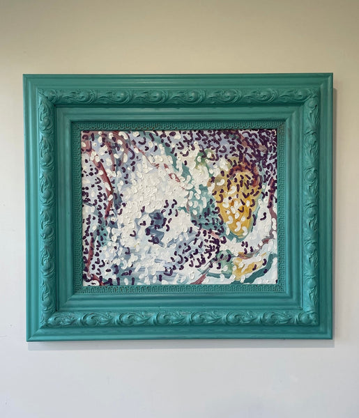 Matthew Izzo Framed Abstract Oil Painting