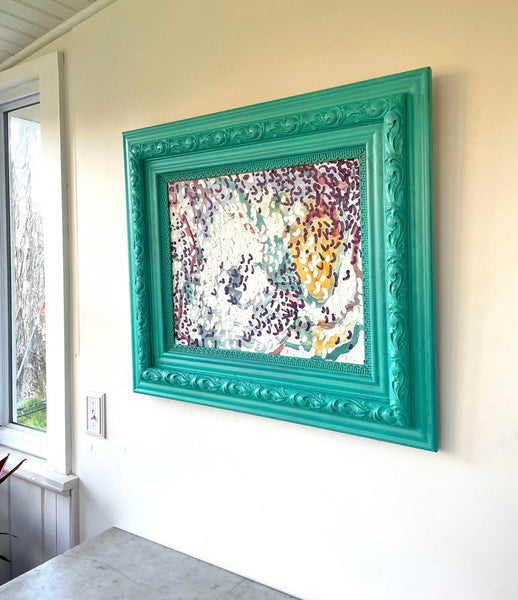 Matthew Izzo Framed Abstract Oil Painting