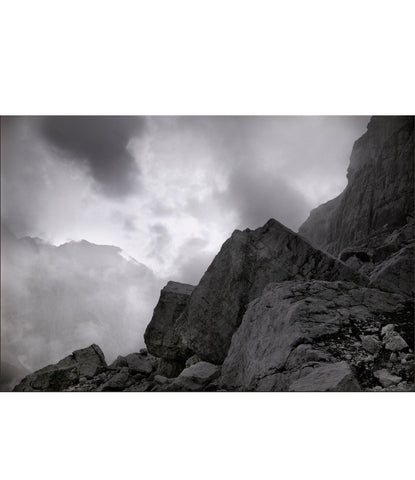 Original Black/White Photograph, Titled 'Dolomites' - Matthew Izzo Home
