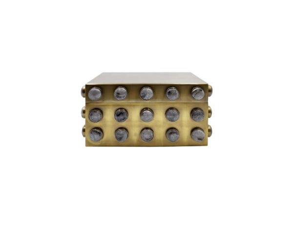Alba Textured Brass Box - Small or Large