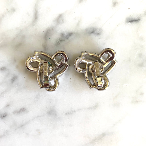1960s Vintage Rhinestone Trifari Earrings