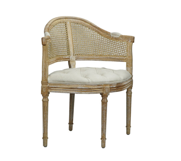 Cotswald Rustic Pine Wood Corner Chair - Matthew Izzo Collection