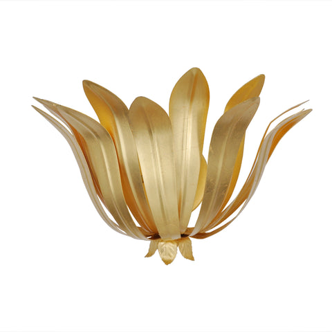 Worlds Away Cayman Leaf Wall Sconces - Matthew Izzo Home
